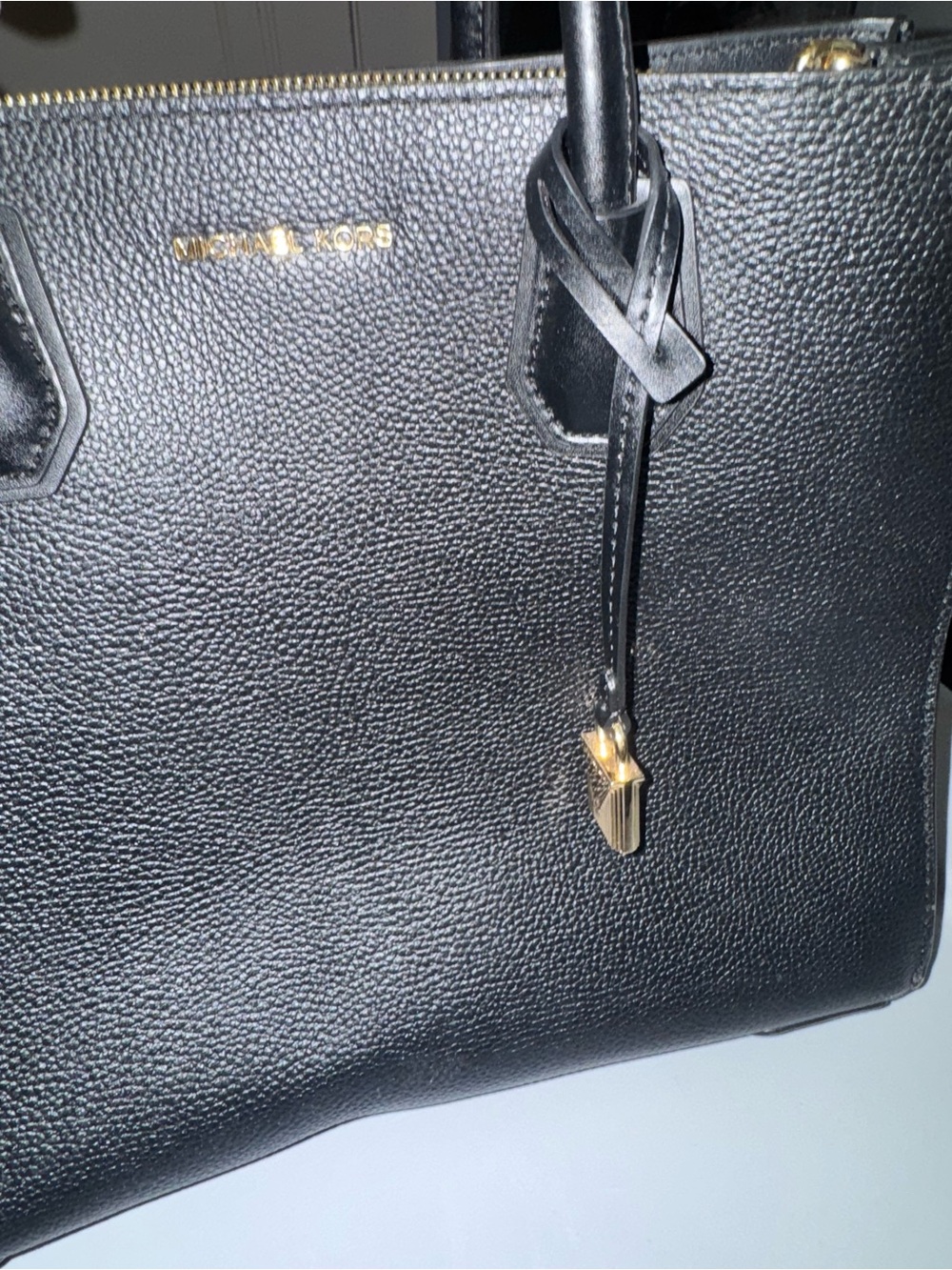 Michael Kors Black Satchel with Gold Hardware - Picture 2 of 7